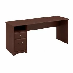 Bush Furniture Cabot 72W Computer Desk With Drawers, Harvest Cherry (WC31472-03)