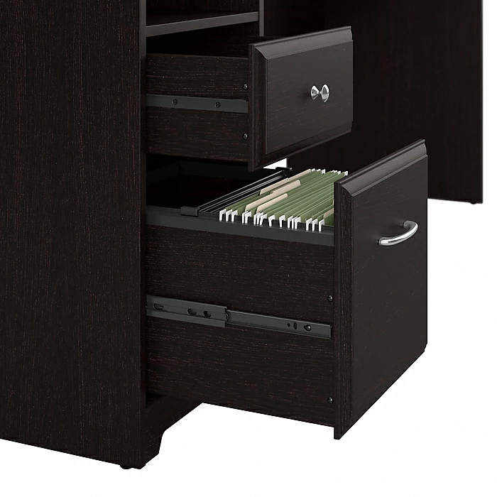 Bush Furniture Cabot 72W L Shaped Computer Desk With Hutch And Drawers, Espresso Oak (CAB053EPO) - Image 7