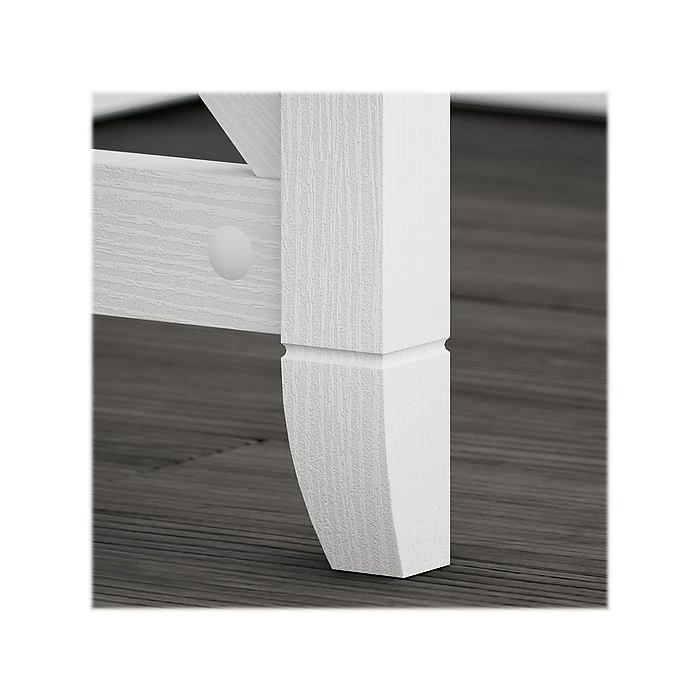 Bush Furniture Key West 54" Computer Desk With Storage, Pure White Oak (KWD154WT-03) - Image 7