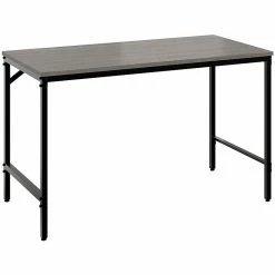 Safco Simple 46" Workstation Desk, Sterling Ash (5272BLGR)