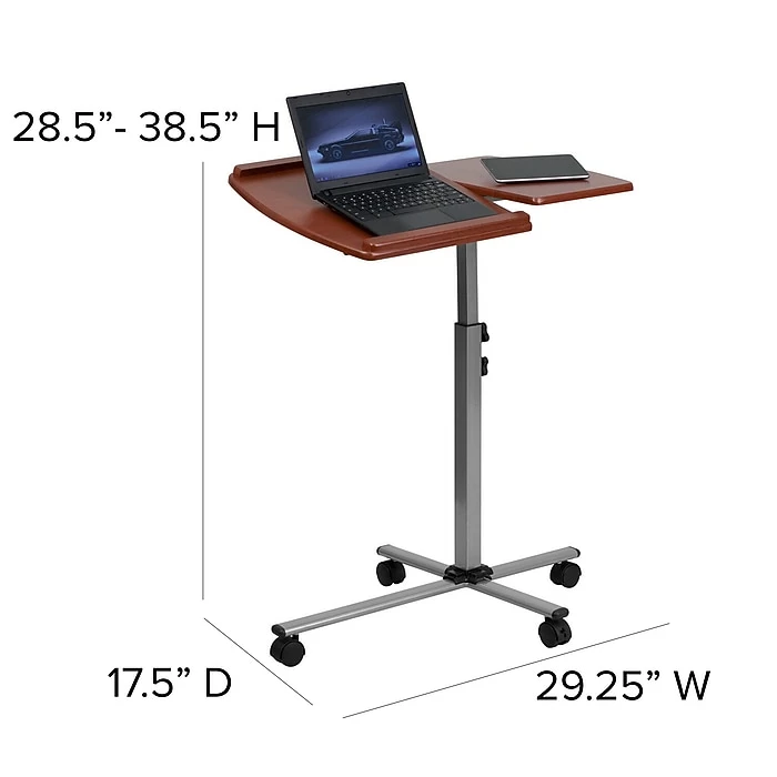 Flash Furniture 29" Laminate Laptop Desks Cherry (NANJN2762) - Image 6