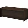 Bush Business Furniture Studio C 72" W Bow Front Computer Desk, Black Walnut (SCD172BW)