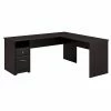 Bush Furniture Cabot 72W L Shaped Computer Desk With Drawers, Espresso Oak (CAB051EPO)