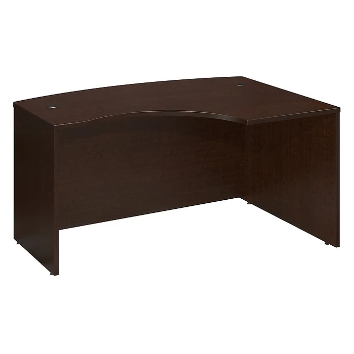 Bush Business Furniture Westfield 60W X 43D Right Handed L Bow Desk, Mocha Cherry (WC12922)