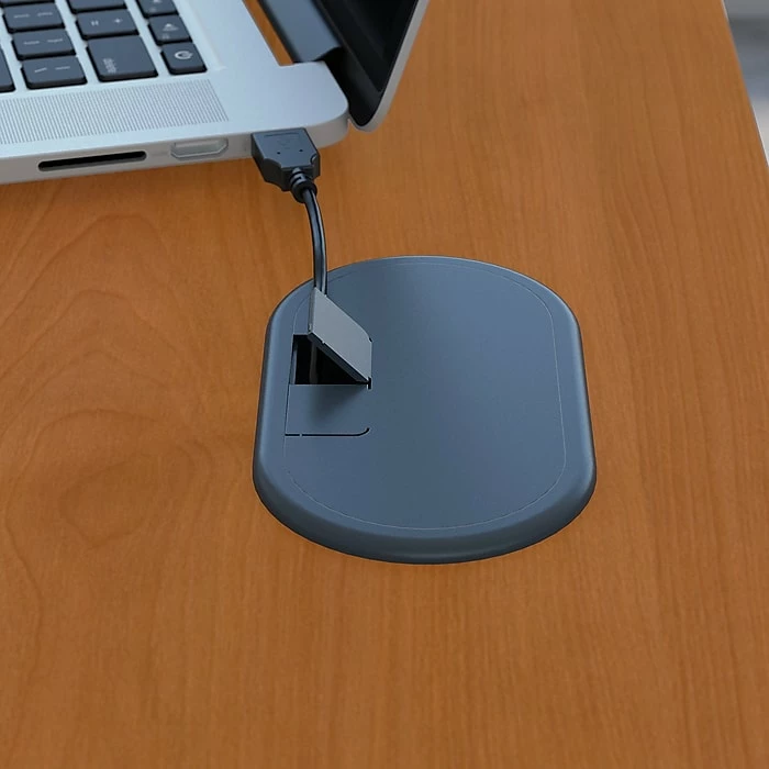 Bush Business Furniture Cubix 48W Corner Desk W/ Mobile File Cabinet, Natural Cherry (SRA035NCSU) - Image 3