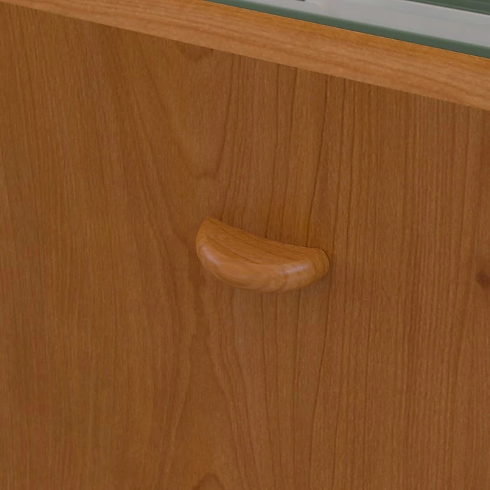 Bush Business Furniture Cubix 48W Corner Desk W/ Mobile File Cabinet, Natural Cherry (SRA035NCSU) - Image 6