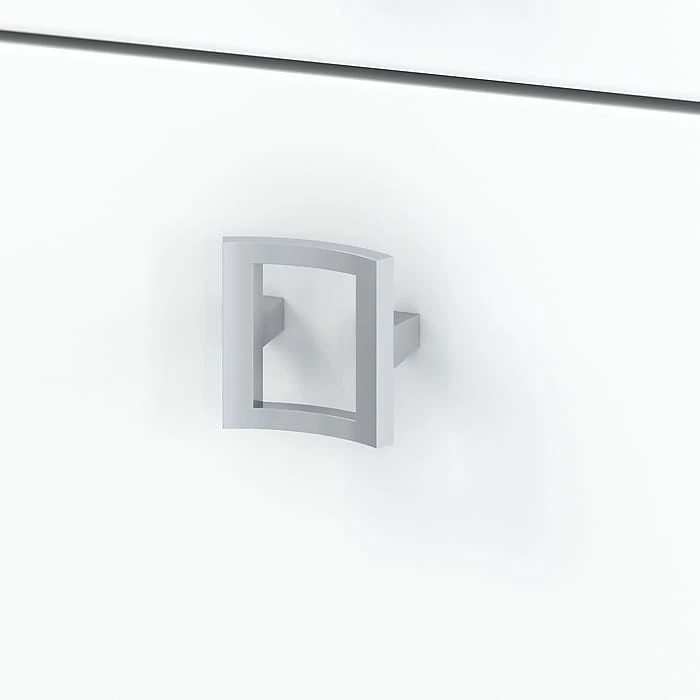 Office By Kathy Ireland® Echo L Shaped Desk With Mobile File Cabinet, Pure White/Pure White (ECH008PW) - Image 5