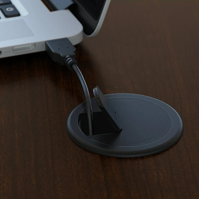 Bush Business Furniture Westfield 66W X 30D Office Desk With Mobile File Cabinet, Mocha Cherry (SRC015MRSU) - Image 3