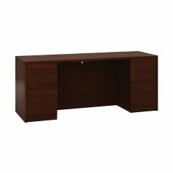 HON® 10500 Series Double Credenza, Mahogany, 29 1/2"H X 72"W X 24"D (H105900NN)