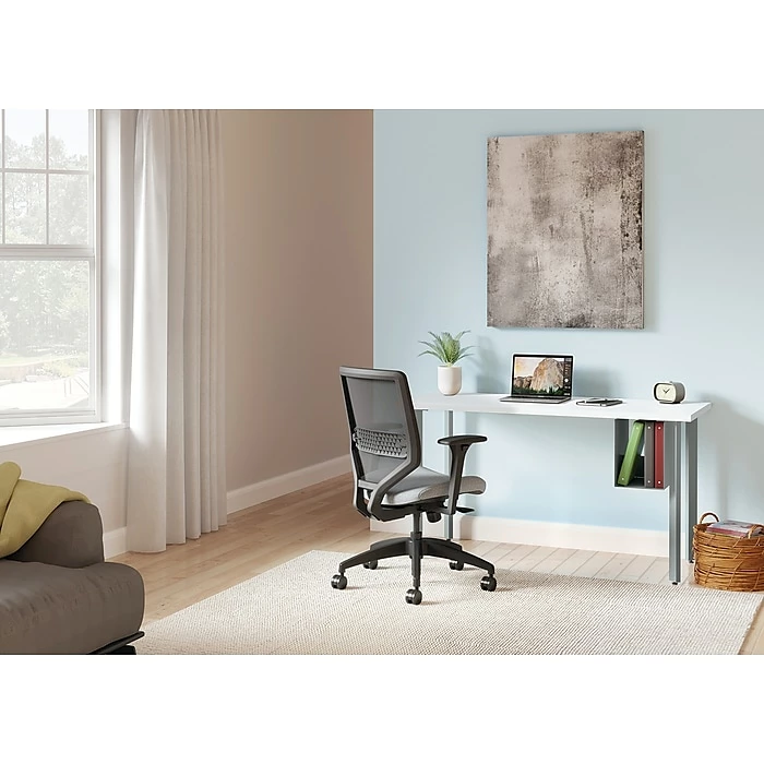 HON Coze 48"W Desk W/U-Storage, Designer White And Silver (HONRPL2448DWP6S) - Image 4