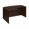 Bush Business Furniture Westfield 60W X 43D Left Handed L Bow Desk, Mocha Cherry (WC12933)
