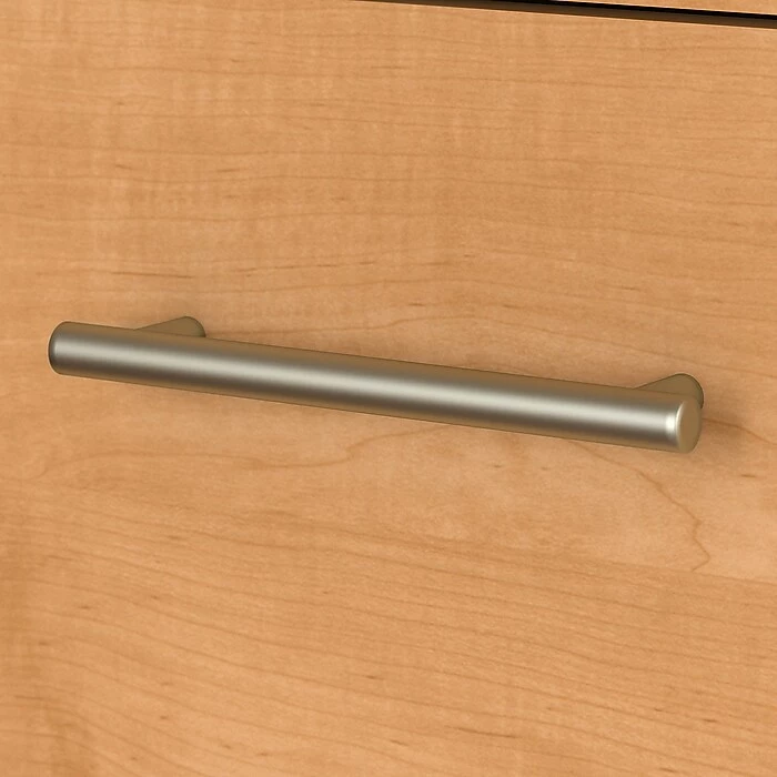 Bush Furniture Somerset 72W L Shaped Desk With Hutch, Lateral File Cabinet And Bookcase, Maple Cross (SET012MC) - Image 3