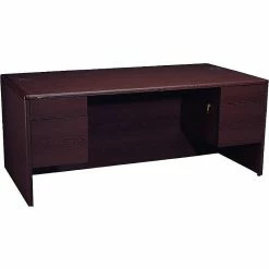 HON 10700 Series 72" Double Pedestal Desk, Mahogany (HON10791NN)