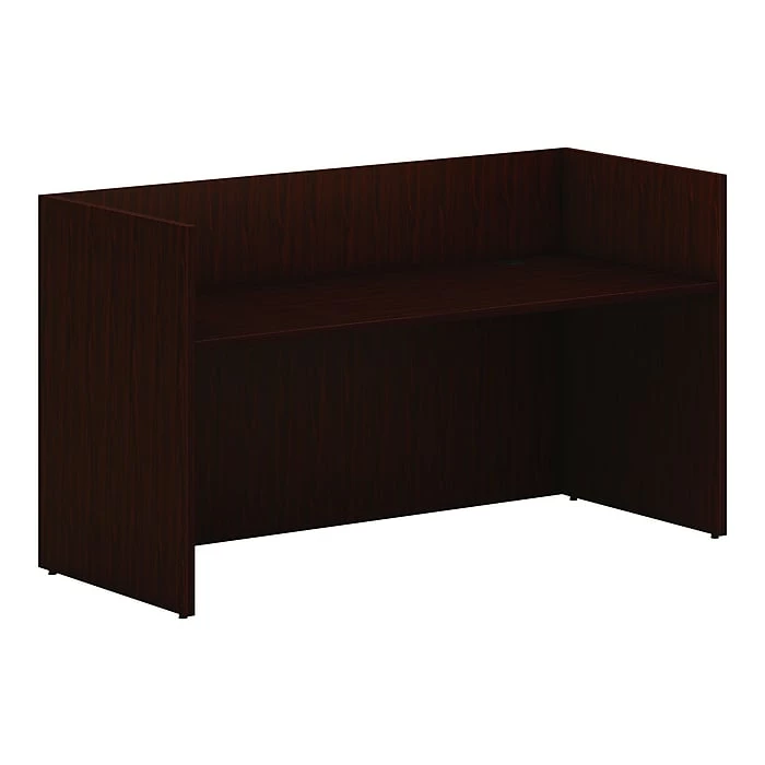 HON Mod 72" Reception Desk Shell, Traditional Mahogany (HLPLRCPNDS7230.LTM1)
