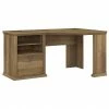 Bush Furniture Yorktown 60" Corner Desk With Storage, Reclaimed Pine (WC40515-03)