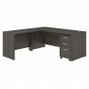 Bush Business Furniture Studio C 72W X 30D L Shaped Desk With Mobile File Cabinet And 42W Return, Storm Gray (STC007SGSU)