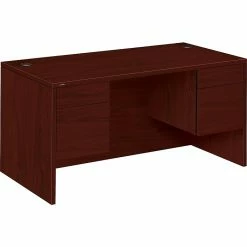 HON 10500 60" Double Pedestal Desk, Mahogany (H10573NN)