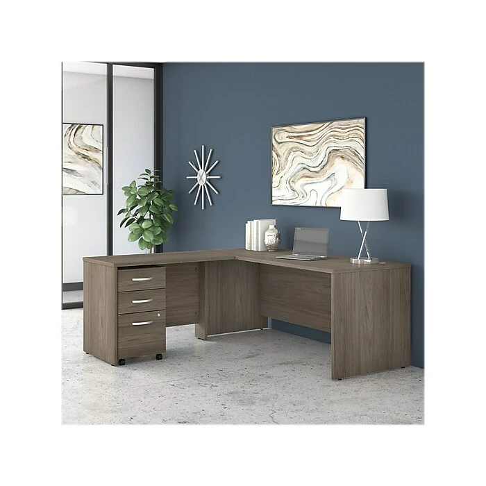Bush Business Furniture Studio C 60"W Computer Desk, Modern Hickory (SCD260MH) - Image 8
