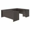 Bush Business Furniture Studio C 72W X 36D U Shaped Desk With Mobile File Cabinet, Storm Gray (STC004SGSU)