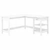 Bush Furniture Broadview 60" L-Shaped Desk, Pure White (BDD260WH-03)