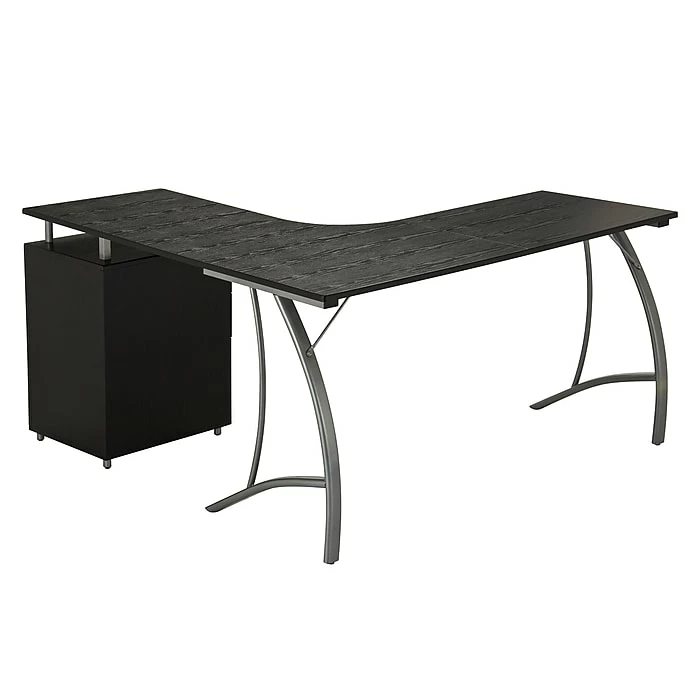 Techni Mobili Modern L-Shaped Computer Desk With File Cabinet, Espresso (RTA-4804L-ES) - Image 2