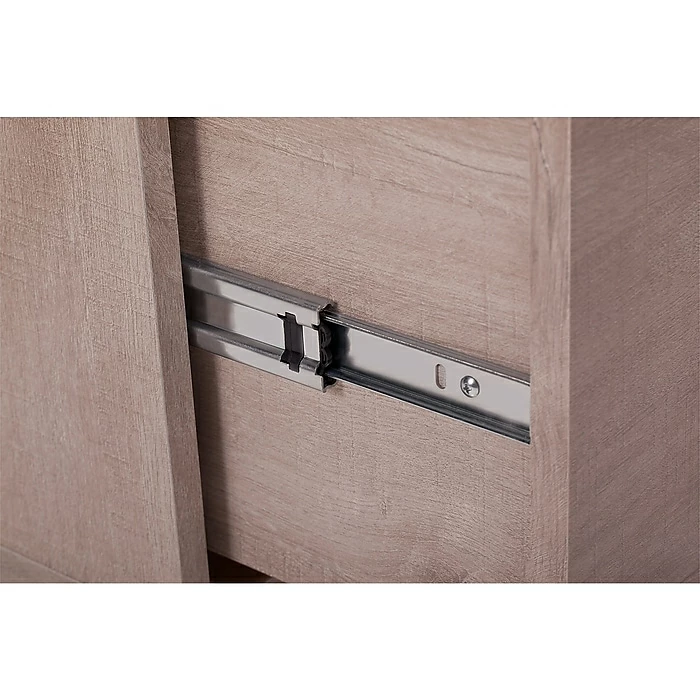 Bush Furniture Key West 48"W Writing Desk With Lateral File, Washed Gray (KWS003WG) - Image 4