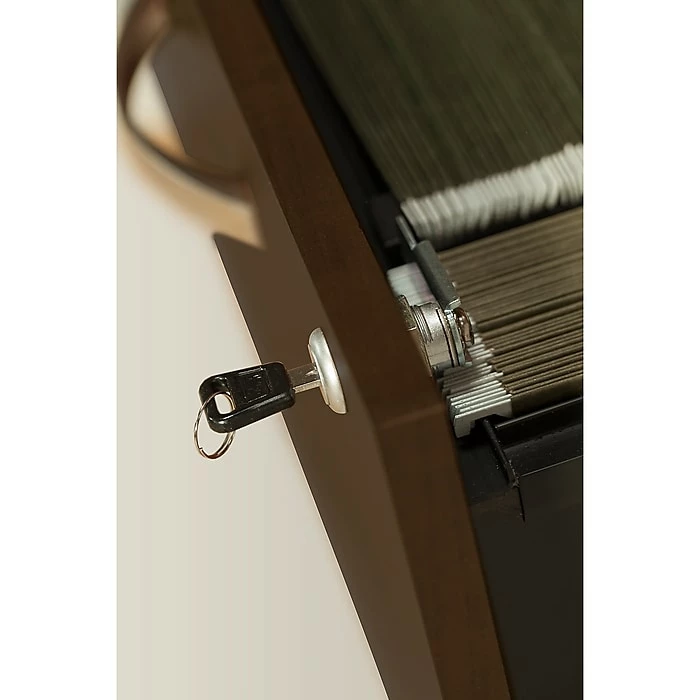 Bush Business Furniture Westfield Bow Front Desk With Two 3 Drawer Mobile Pedestals, Mocha Cherry (SRC013MRSU) - Image 6