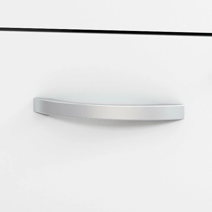 Bush Business Furniture Studio C 72W X 36D Bow Front Desk And Credenza With Mobile File Cabinets, White (STC009WHSU) - Image 5