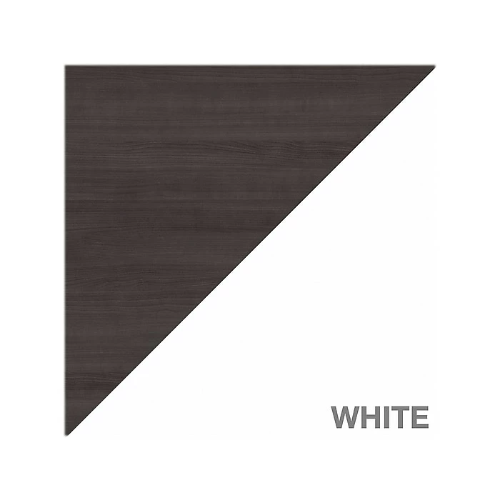 Bush Furniture Somerset 60" L-Shaped Desk With Mid Back Leather Box Chair, Storm Gray/White (SET022SGWH) - Image 8