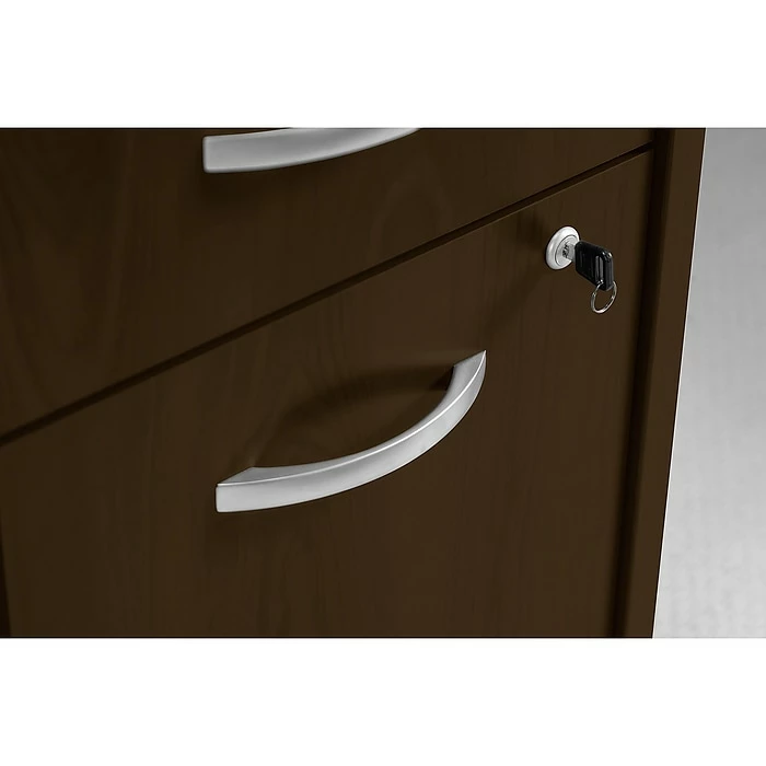 Bush Business Furniture Westfield Desk Credenza W/ 2 Drawer Mobile Pedestal, Mocha Cherry (SRC029MRSU) - Image 7