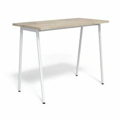 Union & Scale™ Lewis 42"H X 54"W Laminate Office And Computer Writing Desk, Light Walnut, Tool-Less Assembly (UN55693-CC)