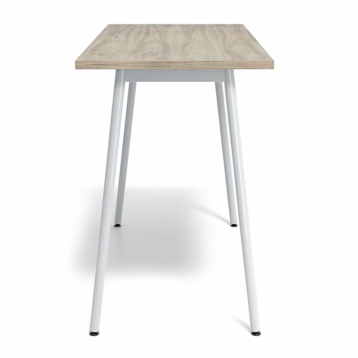 Union & Scale™ Lewis 42"H X 54"W Laminate Office And Computer Writing Desk, Light Walnut, Tool-Less Assembly (UN55693-CC) - Image 4