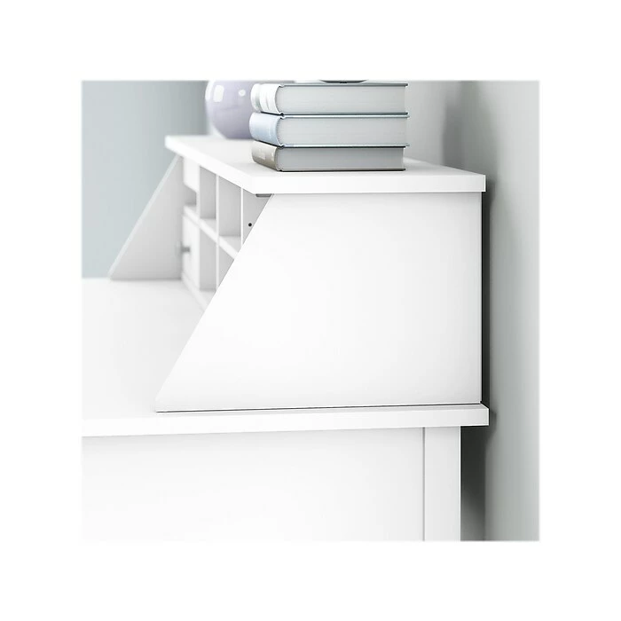 Bush Furniture Broadview 60" Computer Desk Bundle, Pure White (BD029WH) - Image 7