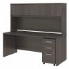 Bush Business Furniture Studio C 72W X 30D Office Desk With Hutch And Mobile File Cabinet, Storm Gray (STC011SGSU)