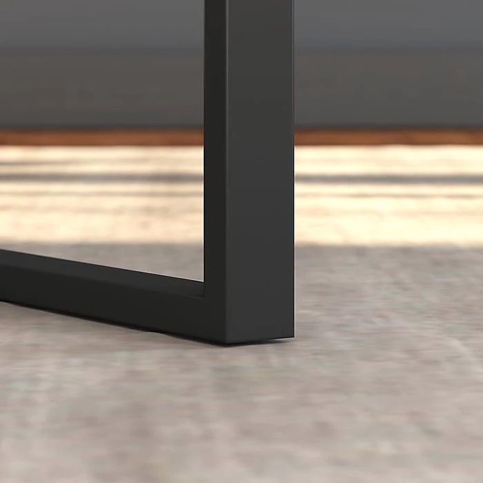 Bush Furniture Latitude 60W Writing Desk With Printer Stand File Cabinet, Rustic Brown Embossed (LAT002RB) - Image 4