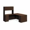 HON 10500 Series L-Workstation, Stack-On Storage, Full Pedestals, 72"W X 84"D, Mocha Finish (HON105LRSO7236M)