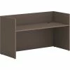 HON Mod 72" Reception Desk Shell, Slate Teak (HLPLRCPNDS7230.LSL1)