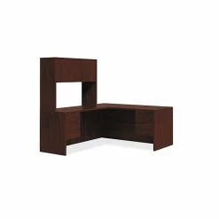 HON 10500 Series L-Workstation, Stack-On Storage, 66"W X 78"D, Mahogany Finish (HON105LRH6630N)
