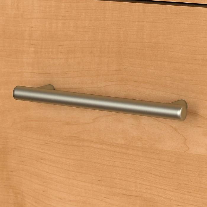 Bush Furniture Somerset 60W Office Desk With Lateral File Cabinet And 5 Shelf Bookcase, Maple Cross (SET013MC) - Image 3