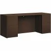 HON 10500 Series 72"W Double Pedestal Credenza, Mocha (HON105900MOMO)