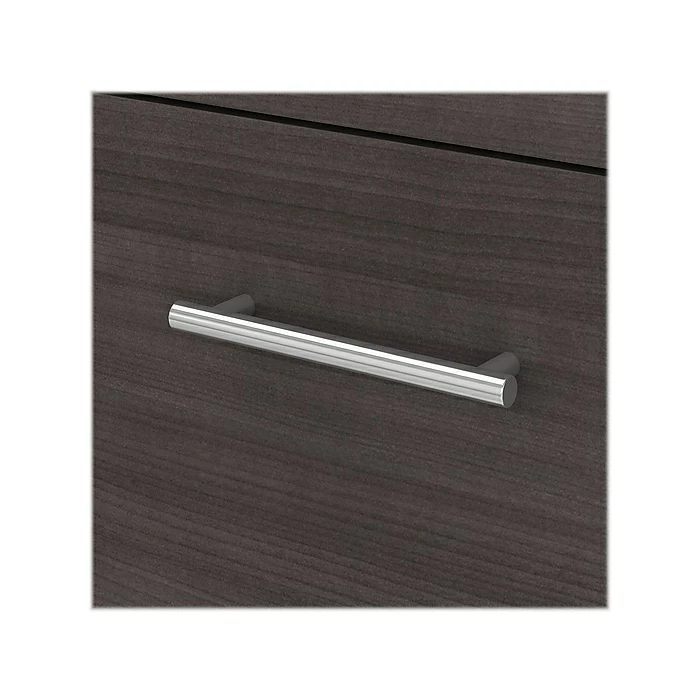 Bush Furniture Somerset 72" L-Shaped Desk With Storage, Storm Gray/White (WC81010K) - Image 4