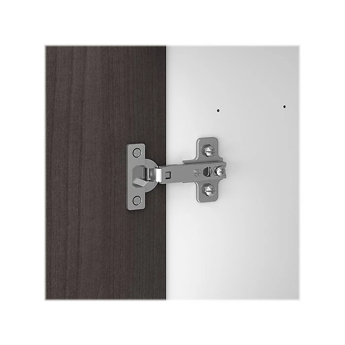 Bush Furniture Somerset 72" L-Shaped Desk With Storage, Storm Gray/White (WC81010K) - Image 6