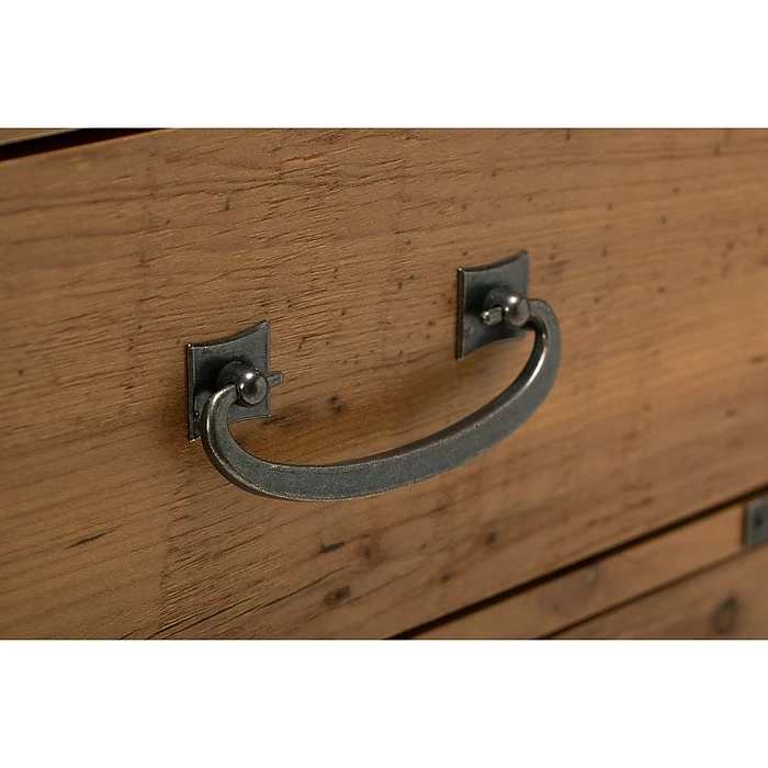 Kathy Ireland® Home By Bush Furniture Ironworks 48W Writing Desk And 2 Drawer Mobile File Cabinet, Vintage Golden Pine (IW001VG) - Image 6