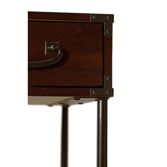 Kathy Ireland® Home By Bush Furniture Ironworks 48W Writing Desk And Lateral File Cabinet, Coastal Cherry (IW003CC) - Image 7