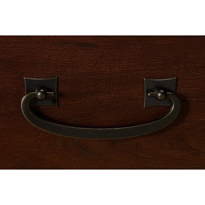 Kathy Ireland® Home By Bush Furniture Ironworks 48W Writing Desk And Lateral File Cabinet, Coastal Cherry (IW003CC) - Image 8