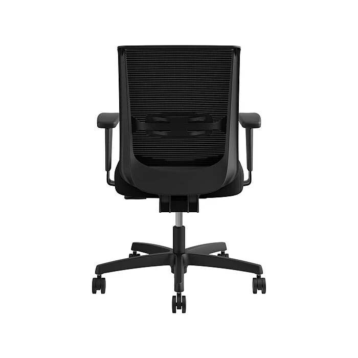 HON Coze 42" Table Desk With Convergence Task Chair, Florence Walnut/Silver/Black (HCZ42FWPCNVCU10) - Image 8