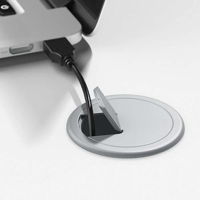 Bush Business Furniture Studio C 48"W Privacy Desk With Shelves, White (SCD248WHK) - Image 5