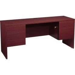 Global Genoa® Series 66" Kneespace Credenza, Mahogany (TDG2066CK-QTM)