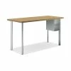 HON Coze 48"W Desk, W/U-Storage, Natural Recon And Silver (HONRPL2448N1P6S)
