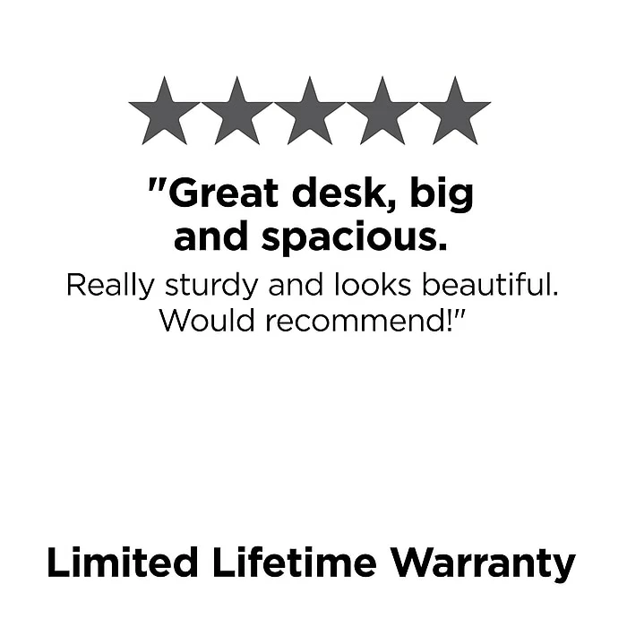 Union & Scale™ Workplace2.0™ 72" Writing Desk, Silver Mesh (UN57482) - Image 7